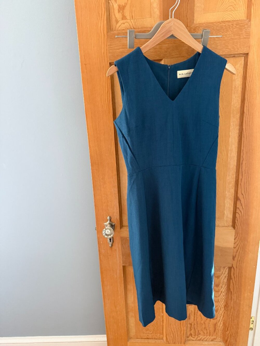 M.M.LaFleur Annie Teal Sheath Dress Size 6